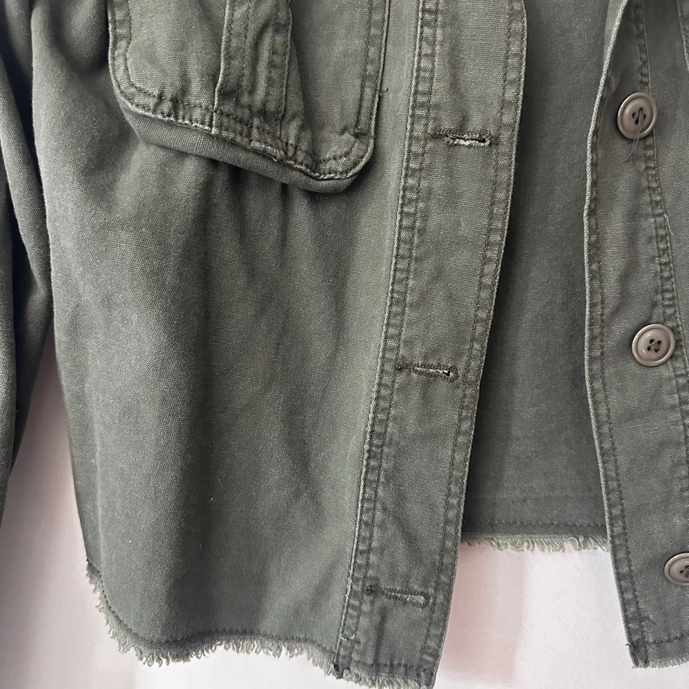 Aeropostale Frayed Military Jacket Size Small